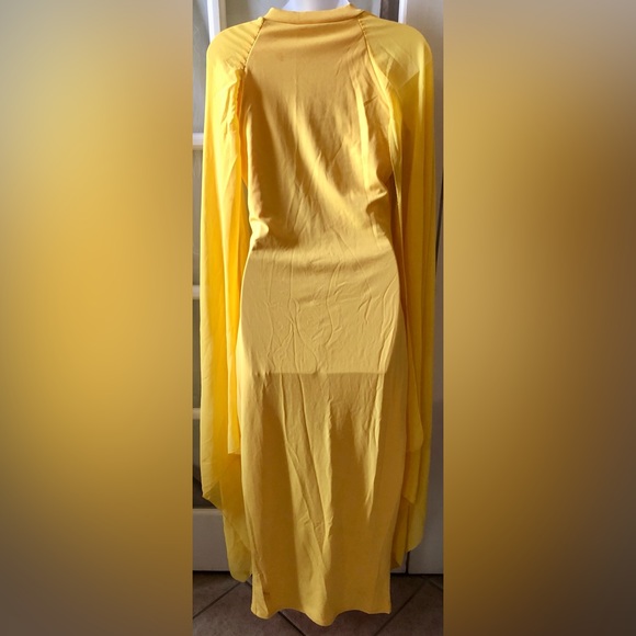 Mayfasey women’s elegant high split flare sleeve formal evening gown maxi - Picture 7 of 10